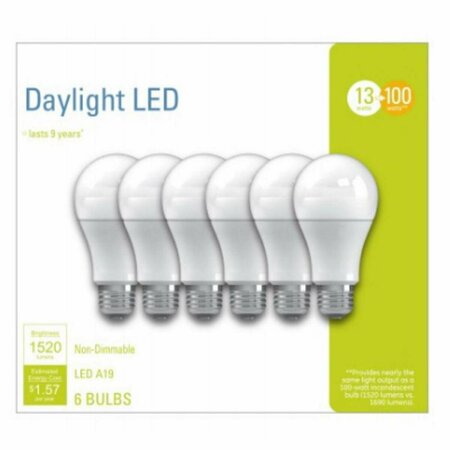 PERFECTTWINKLE 13W A21 Medium Daylight General Purpose LED Light Bulb PE3350018